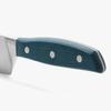 Arcos Forged Rocking Santoku Knife Stainless Steel 7 Inch. Micarta Handle & Special Silk Edge and Silver Blade 190 mm. Impress and Amaze with Every Cut. Series Brooklyn. Blue Color view 4