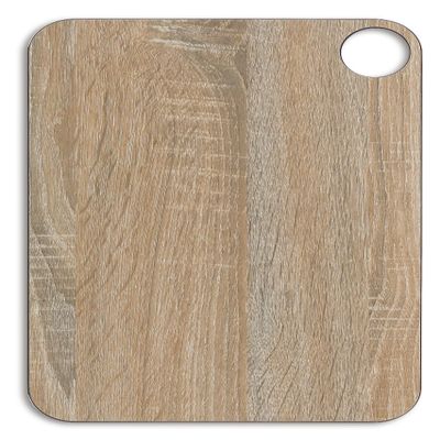 ARCOS Cutting Board with Hanger and Wood Style. Smooth Surface for Chopping Food in Cellulose Fibre and Resin. Professional Meat and Vegetable Cutting Utensil. Serving Board. Color Brown. 13" x 9"