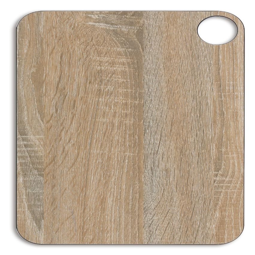 ARCOS Cutting Board with Hanger and Wood Style. Smooth Surface for Chopping Food in Cellulose Fibre and Resin. Professional Meat and Vegetable Cutting Utensil. Serving Board. Color Brown. 13" x 9"