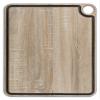 ARCOS Cutting Board with Channel and Hanger. Wood Smooth Surface for Chopping Food in Cellulose Fibre and Resin. Professional Meat and Vegetable Cutting Utensil. Serving Board. Color Brown. 17"x13" view 2
