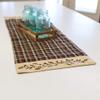 Lancaster Berry Black and Burgundy Plaid 36 x 13 Cotton Fabric Table Runner view 2