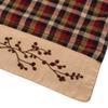 Lancaster Berry Black and Burgundy Plaid 36 x 13 Cotton Fabric Table Runner view 3