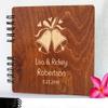 Future Mr Mrs Custom Wedding Bells (11"x8.5" or 8.5"x7") Guest Book Rustic Country Memory Book for Guests Photo Album view 3