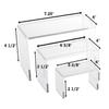 888 Display USA 18 Piece Clear Acrylic Jewelry Display Risers Showcase Fixtures Bakery shop Medium Riser Set view 2