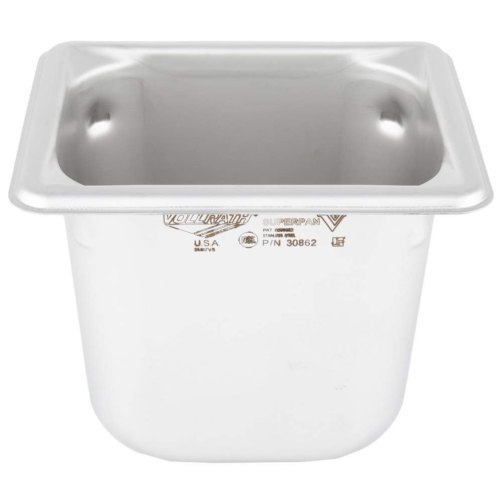 Vollrath 30862 Super Pan V 1/8 Size x 6 Steam Table Pan