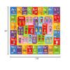 KC Cubs 8x10 ABC Alphabet ASL Sign Language Rug  Educational Non-Slip Carpet Play Mat for Kids, Toddlers, Nursery, Classroom, Playroom, Baby, Daycare view 3