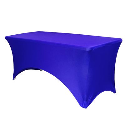 YOUR CHAIR COVERS Rectangular Spandex Table Covers 5ft Fitted Tablecloth Wedding Event Patio Decorations Elastic Fabric Stretch Tables Cover for 5 ft Folding Table (Royal Blue)