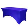 YOUR CHAIR COVERS Rectangular Spandex Table Covers 5ft Fitted Tablecloth Wedding Event Patio Decorations Elastic Fabric Stretch Tables Cover for 5 ft Folding Table (Royal Blue) view 1