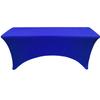 YOUR CHAIR COVERS Rectangular Spandex Table Covers 5ft Fitted Tablecloth Wedding Event Patio Decorations Elastic Fabric Stretch Tables Cover for 5 ft Folding Table (Royal Blue) view 2