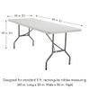 YOUR CHAIR COVERS Rectangular Spandex Table Covers 5ft Fitted Tablecloth Wedding Event Patio Decorations Elastic Fabric Stretch Tables Cover for 5 ft Folding Table (Royal Blue) view 3