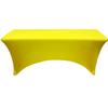 YOUR CHAIR COVERS Rectangular Spandex Tablecloth 6ft Fitted Wedding Event Patio Decorations Elastic Fabric Stretch Cover for Folding Table (Yellow) view 4