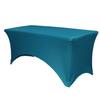 YOUR CHAIR COVERS Rectangular Spandex Table Covers 6ft Fitted Tablecloth Wedding Event Patio Decorations Elastic Fabric Stretch Tables Cover for 6 ft Folding Table (Malibu Blue) view 1