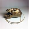 Aztec Death Whistle - Golden Skull view 3