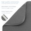S&T INC. Dish Drying Mat XL, 18 x 24, Absorbent Microfiber Kitchen Counter Mat, Dish Drying Pad for Dishes, Utensils, Pots and Pans, Extra Large, Charcoal view 3