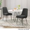 Great Deal Furniture Dawn Modern Fabric Dining Chairs (Set of 2), Charcoal view 3