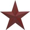 ACCENTHOME Country Steel Metal Barn Star Antique Rustic Country Primitive Barn Star Wall Dcor 18" (Red) view 1