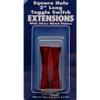 Barjan 056BP404 Long Square Hole Extension - Red44; 2 per Card view 1