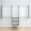 Easy Track OK7272-CG Deluxe Tower Closet Storage Wall Mounted Wardrobe Organizer Kit System with Shelves and Drawers in Weathered Grey with Chrome Hardware view 4