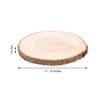 11-15-Inch Wide Natural Round Poplar Wooden Slices Discs for Rustic Wedding Centerpieces, Party Table Dcor, DIY Crafts, Cake Stands, Wood Burning, and Home Decorations view 2
