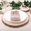 11-15-Inch Wide Natural Round Poplar Wooden Slices Discs for Rustic Wedding Centerpieces, Party Table Dcor, DIY Crafts, Cake Stands, Wood Burning, and Home Decorations view 3