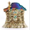 ART ESCUDELLERS Resin and handainted Cup CASA BATLLO. Decoration Inspired by The Modernist Architecture of Barcelona 11 cm x 8 cm x 15 cm view 2