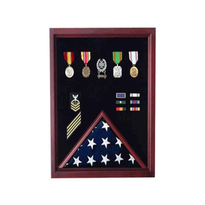 flag connections Retirement Cherry Medal and Flag Display