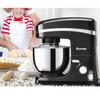 COSTWAY Tilt-Head Stand 5.3Qt 6-Speed 120V/800W Electric Food Mixer Blade, Dough Hook, Whisk, Splash Guard, Stainless Steel Bowl(Blac, medium, BLACK view 2