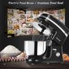 COSTWAY Tilt-Head Stand 5.3Qt 6-Speed 120V/800W Electric Food Mixer Blade, Dough Hook, Whisk, Splash Guard, Stainless Steel Bowl(Blac, medium, BLACK view 3