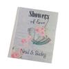 Bridal Shower Photo Album W#162 Personalized Wedding Bride Flowers Umbrella Gift 4x6 or 5x7 Pictures view 1