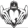 Claddagh Two Hands Holding Heart with Crown Icon Steel Bottle Stopper Winestopper view 2