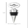 Claddagh Two Hands Holding Heart with Crown Icon Steel Bottle Stopper Winestopper view 3