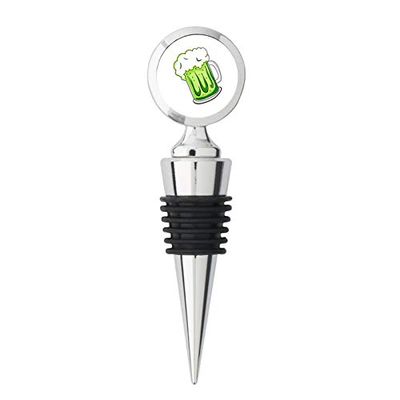 Cool St. Patrick's Day Green Beer Cartoon Steel Bottle Stopper Winestopper