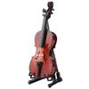 5.5in Miniature Wooden Cello with Bow, Stand & Case Musical Instrument Gift Ornament for Dollhouse Accessories view 1