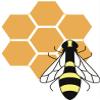 Bumble Bee with Honey Comb Cartoon Steel Bottle Stopper Winestopper view 2