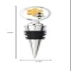 Bumble Bee with Honey Comb Cartoon Steel Bottle Stopper Winestopper view 3