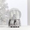 Reed And Barton Snow Globe, North Pole Bound Polar Bears Musical Snow Globe, Made From Resin & Glass, Silver-Plated Polar Bear, Plays Jingle Bell, Winter Decor, Christmas Decorations (Silver, 1 Piece) view 2