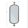 Creative Co-Op Swivel Wall Mount Metal Mirror with Brackets view 2