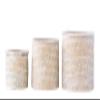 Creative Co-Op Whitewashed Woven Seagrass Baskets with Lids (Set of 3 Sizes) view 1