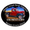 Always Loved Never Forgotten Memorial Decal Old Antique Truck 4"x 5" Pack of 6 view 1