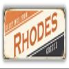 DG Graphics Rhodes Retro Travel Tin Sign Art Decor 6'' x 2'' Magnet Vinyl Magnetic Sheet for Lockers, Cars, Signs, Refrigerator view 1