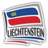 DG Graphics Liechtenstein Flag Slogan Travel Art Decor 5'' x 5'' Magnet Vinyl Magnetic Sheet for Lockers, Cars, Signs, Refrigerator view 1