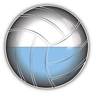 DG Graphics San Marino Volleyball World Flag Art Decor 5'' x 5'' Magnet Vinyl Magnetic Sheet for Lockers, Cars, Signs, Refrigerator