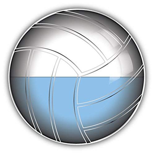 DG Graphics San Marino Volleyball World Flag Art Decor 5'' x 5'' Magnet Vinyl Magnetic Sheet for Lockers, Cars, Signs, Refrigerator