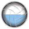 DG Graphics San Marino Volleyball World Flag Art Decor 5'' x 5'' Magnet Vinyl Magnetic Sheet for Lockers, Cars, Signs, Refrigerator view 1