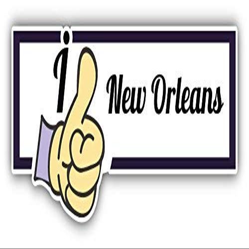 DG Graphics I Like New Orleans Travel Slogan Art Decor 6'' x 3'' Magnet Vinyl Magnetic Sheet for Lockers, Cars, Signs, Refrigerator