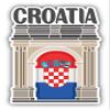 DG Graphics Croatia Flag Slogan Travel Monument Art Decor 3'' x 5'' Magnet Vinyl Magnetic Sheet for Lockers, Cars, Signs, Refrigerator view 1