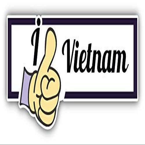 DG Graphics I Like Vietnam Travel Slogan Art Decor 6'' x 3'' Magnet Vinyl Magnetic Sheet for Lockers, Cars, Signs, Refrigerator