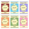 5" x 4" Wine Bottle Sticker Labels, New Bride, Newlyweds, Watercolor Floral Wine Bottle Stickers, Wedding Favors, Set Of 4 Wedding Party Favor Sticker Labels, Farmhouse Wedding, Wine Gift Labels view 1
