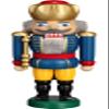 Seiffener Volkskunst Nutcracker - King Blue - 25 cm / 9.8 inch view 1