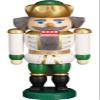 Seiffener Volkskunst Nutcracker - Exclusive King White-Green - 20 cm / 7.9 inch view 1
